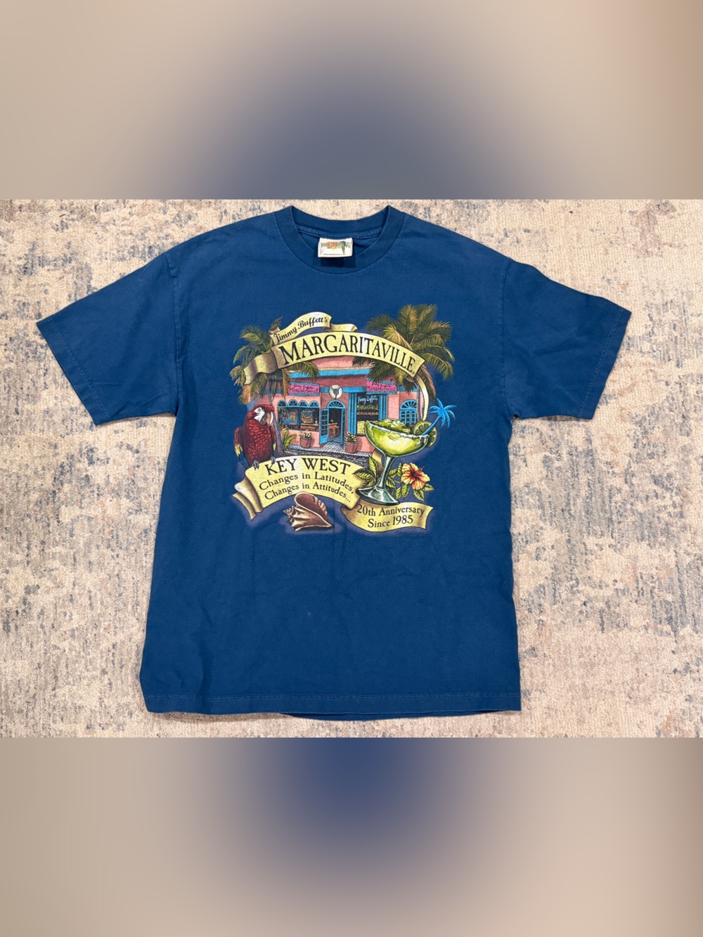 Margaritaville Men’s Navy Blue Key West Graphic Tee